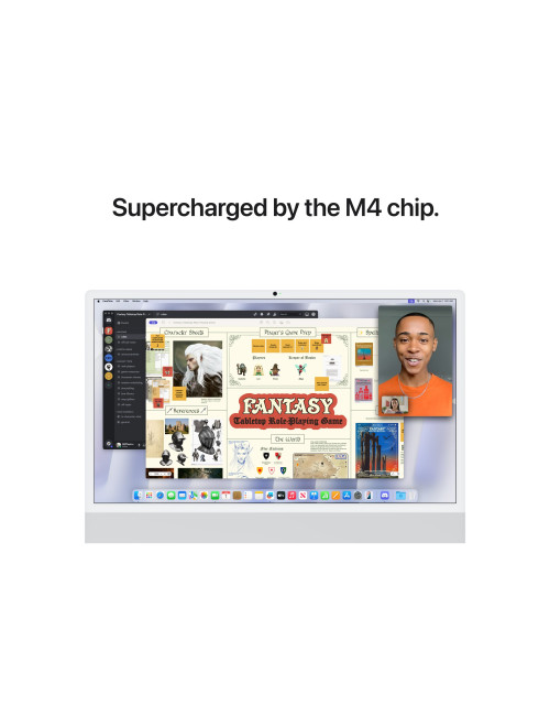 Apple iMac 24 4.5K Retina, Apple M4 8C CPU, 8C GPU/16GB/256GB SSD/Silver/INT | Apple