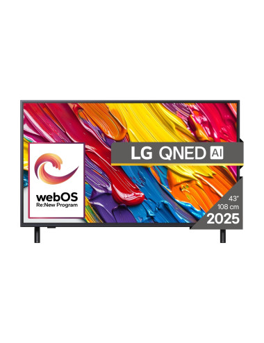 TV Set|LG|43"|4K/Smart|3840x2160|Wireless LAN|Bluetooth|webOS|Black|43QNED82A3B