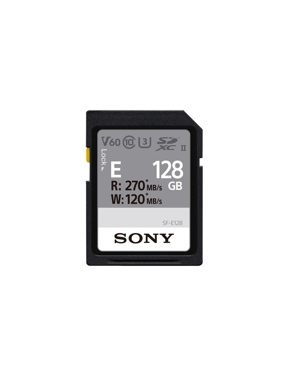 Sony | UHS-II SDXC Memory Card | SF-E | 128 GB | SDXC | Flash memory class 10, U3, V60