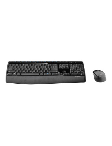 Logitech | MK345 | Keyboard and Mouse Set | Wireless | Mouse included | Batteries included | US | Black | USB | Wireless connect