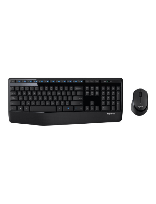 Logitech | MK345 | Keyboard and Mouse Set | Wireless | Mouse included | Batteries included | US | Black | USB | Wireless connect