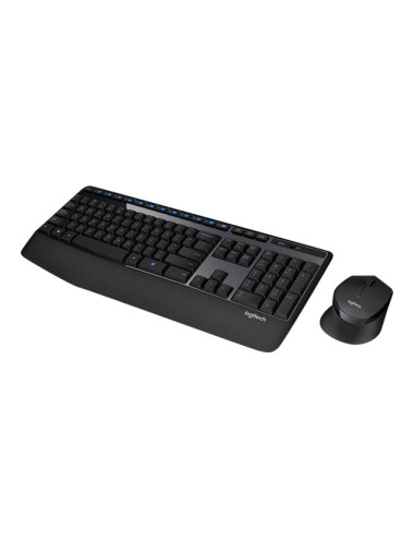 Logitech | MK345 | Keyboard and Mouse Set | Wireless | Mouse included | Batteries included | US | Black | USB | Wireless connect