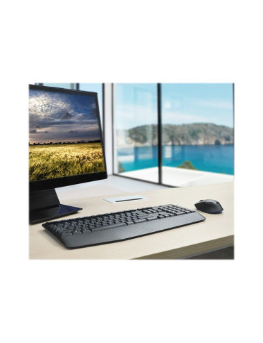 Logitech | MK345 | Keyboard and Mouse Set | Wireless | Mouse included | Batteries included | US | Black | USB | Wireless connect