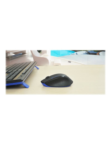 Logitech | MK345 | Keyboard and Mouse Set | Wireless | Mouse included | Batteries included | US | Black | USB | Wireless connect