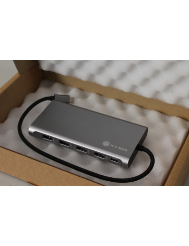 SALE OUT. ICY BOX IB-DK4050-CPD 12-in-1 USB Type-C dock with PD 100W | Raidsonic Warranty 3 month(s) | REFURBISHED, WITHOUT ORIG