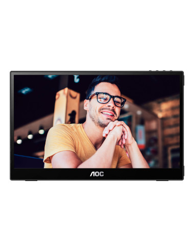 AOC 16T3EA | 16 " | IPS | FHD | 16:9 | 60 Hz | 4 ms | 1920 x 1080 pixels | 250 cd/m | Black