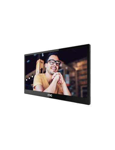 AOC 16T3EA | 16 " | IPS | FHD | 16:9 | 60 Hz | 4 ms | 1920 x 1080 pixels | 250 cd/m | Black