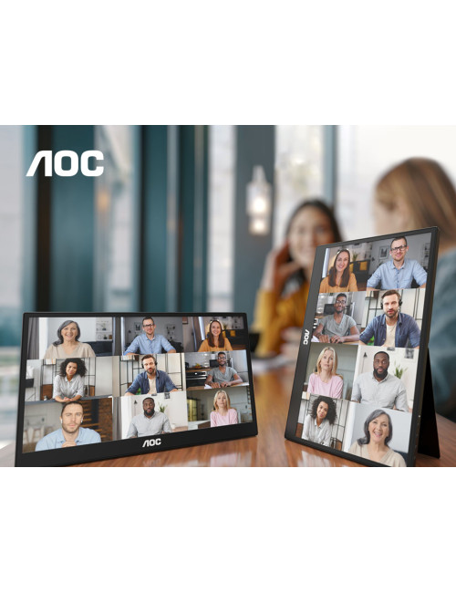 AOC 16T3EA | 16 " | IPS | FHD | 16:9 | 60 Hz | 4 ms | 1920 x 1080 pixels | 250 cd/m | Black