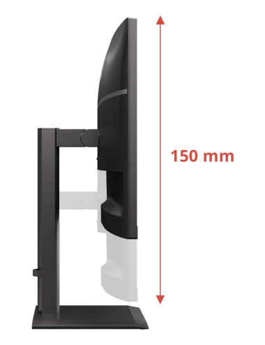 AOC U27E4CV | 27 " | IPS | UHD | 16:9 | 60 Hz | 4 ms | 3840 x 2160 pixels | 400 cd/m | HDMI ports quantity 2 | Black