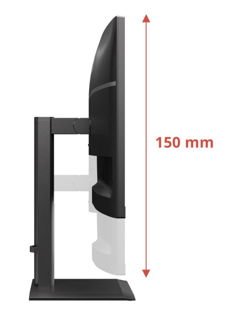 AOC U27E4CV | 27 " | IPS | UHD | 16:9 | 60 Hz | 4 ms | 3840 x 2160 pixels | 400 cd/m | HDMI ports quantity 2 | Black