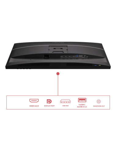 AOC U27E4CV | 27 " | IPS | UHD | 16:9 | 60 Hz | 4 ms | 3840 x 2160 pixels | 400 cd/m | HDMI ports quantity 2 | Black