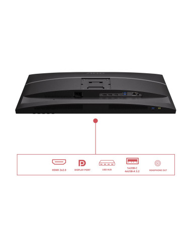 AOC U27E4CV | 27 " | IPS | UHD | 16:9 | 60 Hz | 4 ms | 3840 x 2160 pixels | 400 cd/m | HDMI ports quantity 2 | Black