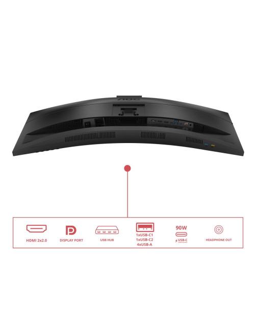 AOC CU34E4CW Curved 34" 3440x1440/21:9/350cd/m2/4ms HDMI, DisplayPort, USB, Audio out | AOC