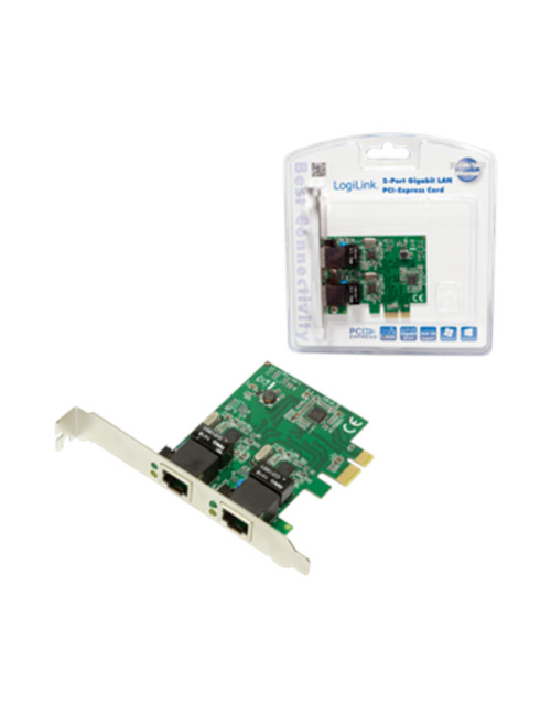 Logilink PC0075, 2-port Gigabit PCI Express network card | Logilink | 2 x Gigabit Lan (RJ 45) | PCIe