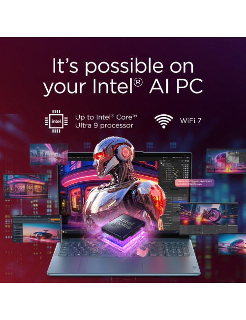 Lenovo Yoga Pro 9 16IAH10 | Tidal Teal | 16 " | OLED | 2.8K WQXGA+ | 2880 x 1800 pixels | Intel Core Ultra 7 | 255H | 32 GB | So