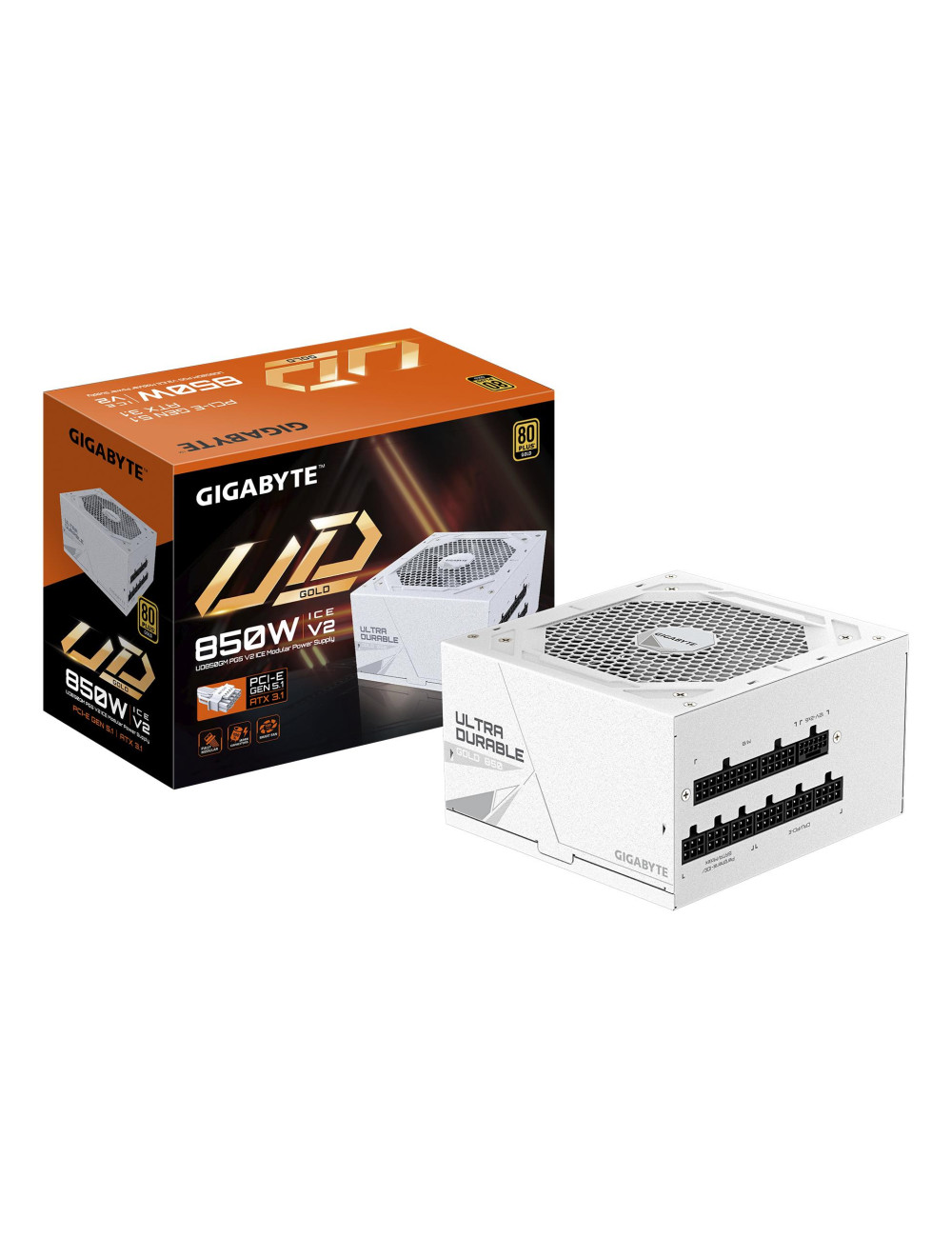Power Supply|GIGABYTE|UD850GM PG5 ICE?|ATX|PC|100 - 240 V|850 W|GP-UD850GMPG5ICE