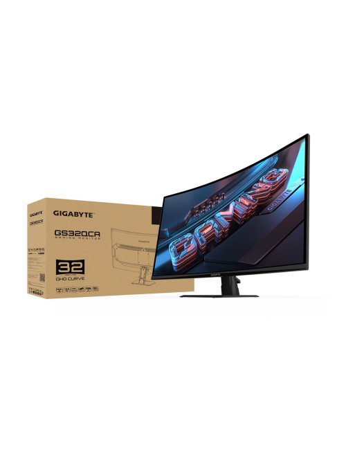 Gigabyte | GS32QCA EU | 31.5 " | VA | 180 Hz | 1 ms | 250 cd/m | HDMI ports quantity 2