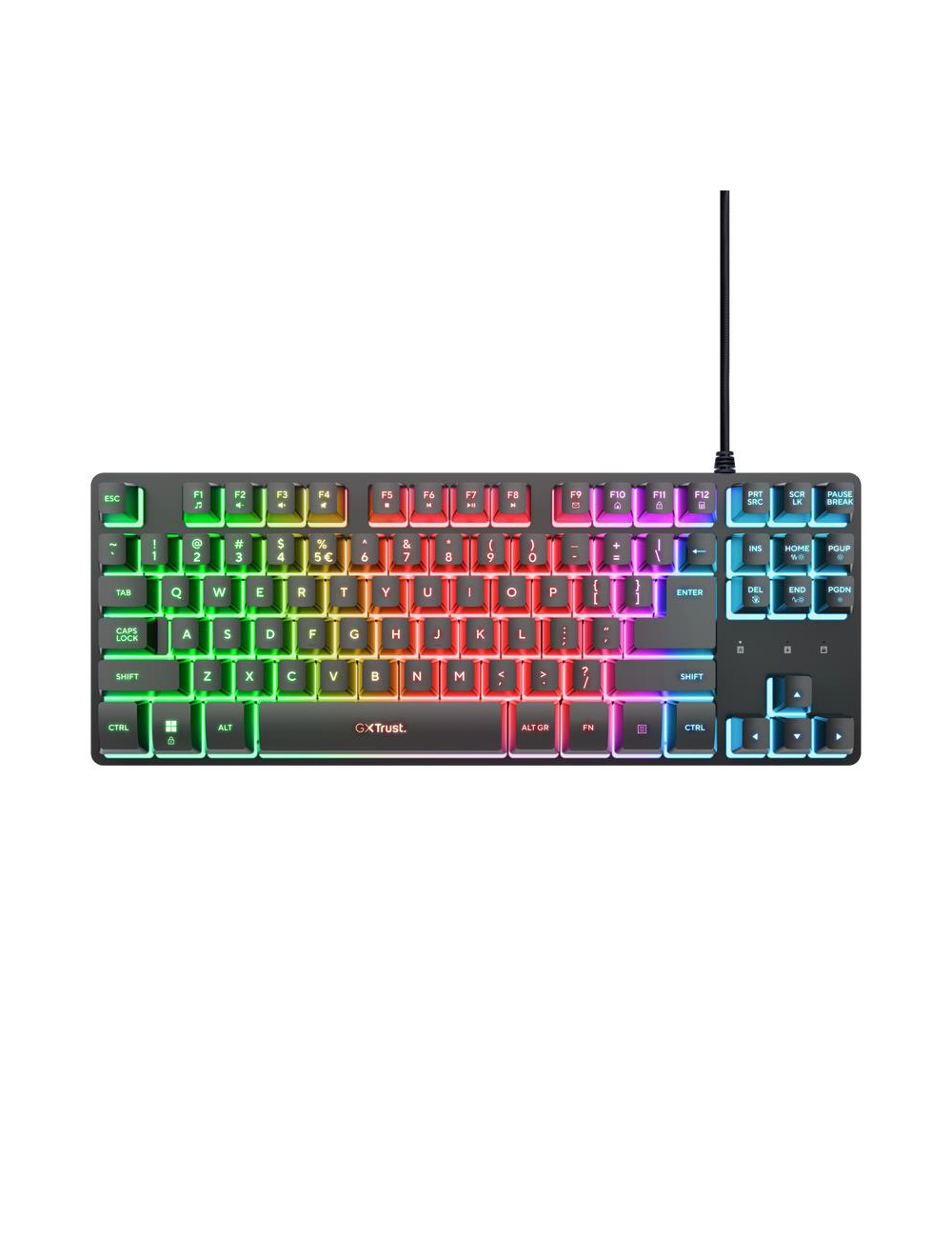 KEYBOARD USB GXT833 THADO TKL/ENG BLACK 25886 TRUST