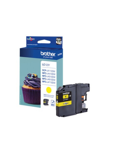 Brother LC123Y | Ink Cartridge | Yellow