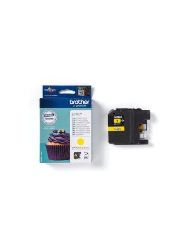 Brother LC123Y | Ink Cartridge | Yellow