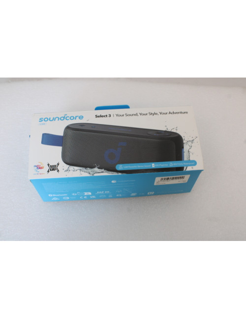 SALE OUT. Anker Soundcore Select 3 Bluetooth Speaker, Black | Anker Soundcore | Portable Bluetooth Speaker | Select 3 | DEMO | 1