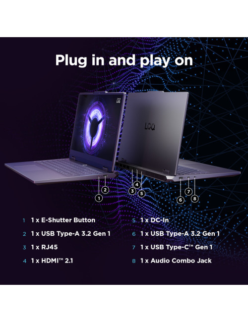 Lenovo LOQ Essential 15IRX11 | Luna Grey | 15.6 " | IPS | FHD | 1920 x 1080 pixels | Anti-glare | Intel Core i5 | i5-13450HX | 1