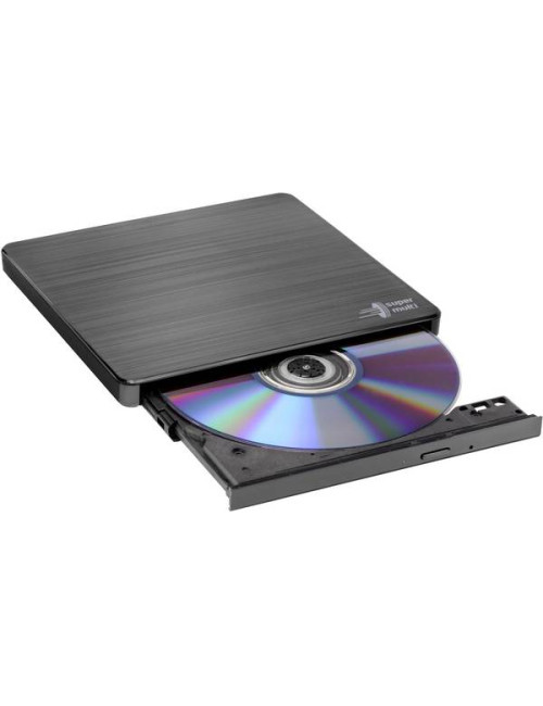 H.L Data Storage | Ultra Slim Portable DVD-Writer | GP60NB60 | Interface USB 2.0 | DVD R/RW | CD read speed 24 x | CD write spee