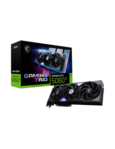 MSI GeForce RTX 5060 Ti 16G GAMING TRIO OC | NVIDIA | 16 GB | GeForce RTX 5060 Ti | GDDR7 | HDMI ports quantity 1 | PCI Express 