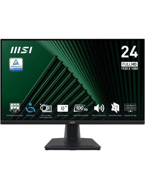 LCD Monitor|MSI|PRO MP245G|23.8"|Business|Panel IPS|1920x1080|16:9|100 Hz|1 ms|Speakers|PROMP245G
