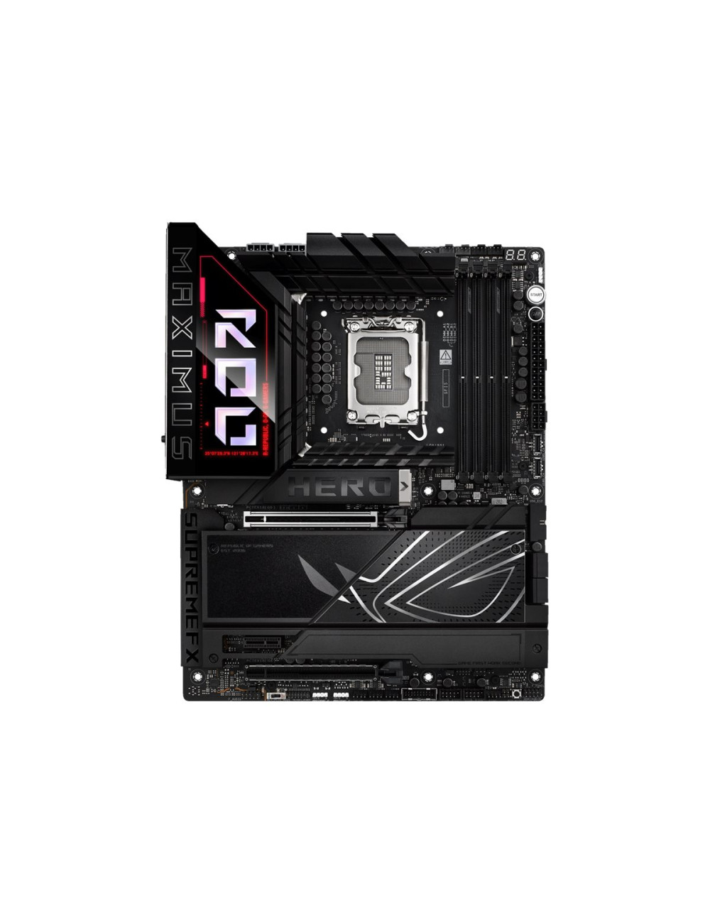 Asus ROG MAXIMUS Z890 HERO | Processor family Intel | Processor socket LGA1851 | DDR5 | Supported hard disk drive interfaces M.2