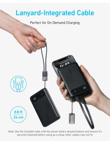 Anker Power Bank, 22.5 Wh, 10000 mAh | A1257G11 | Black