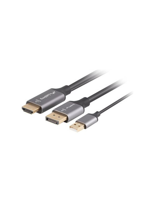Lanberg HDMI(M)- Displayport(M) cable 1.8m 4K, Black