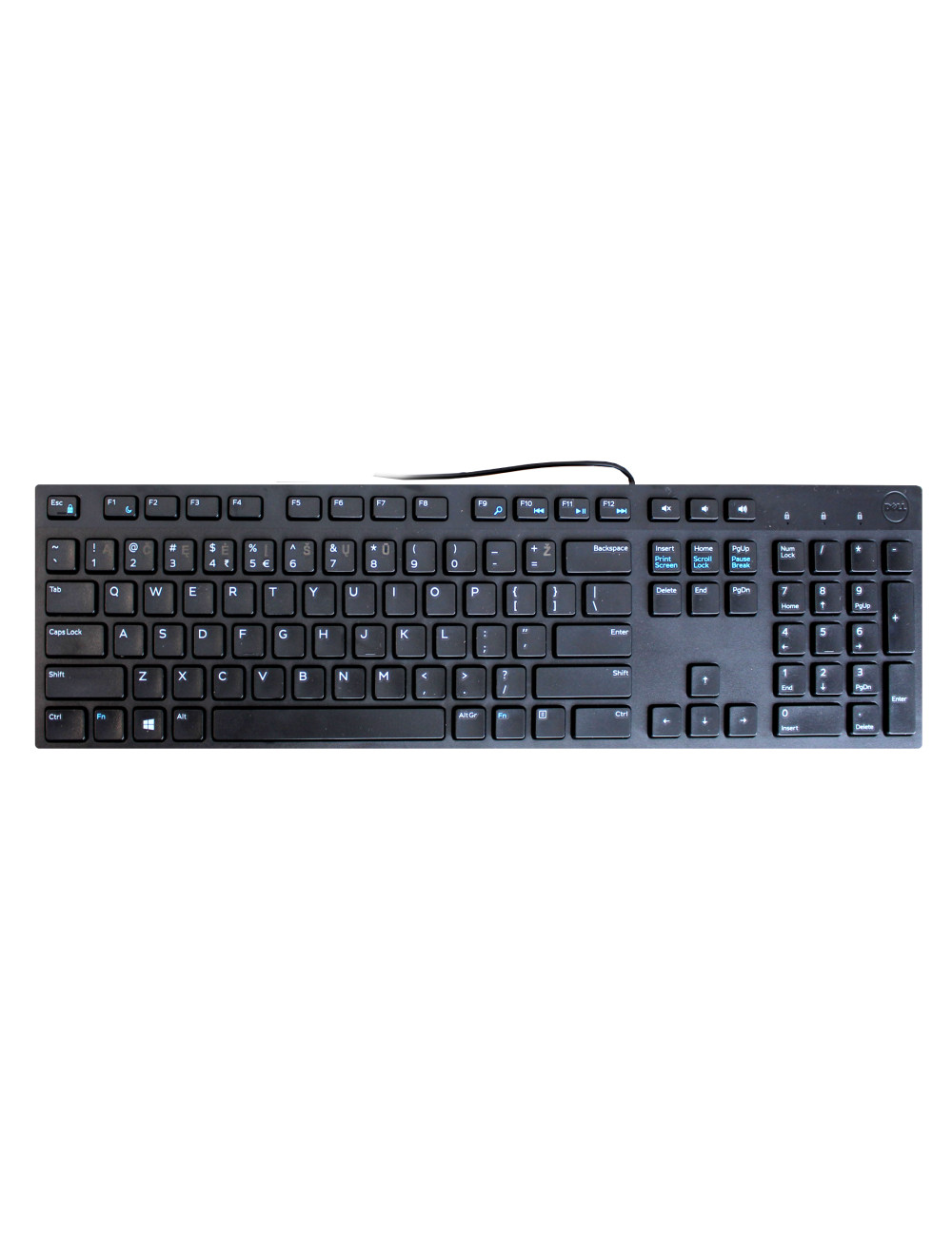Dell | KB216 | Black | Multimedia | Wired | US | Black | Lithuanian | Numeric keypad