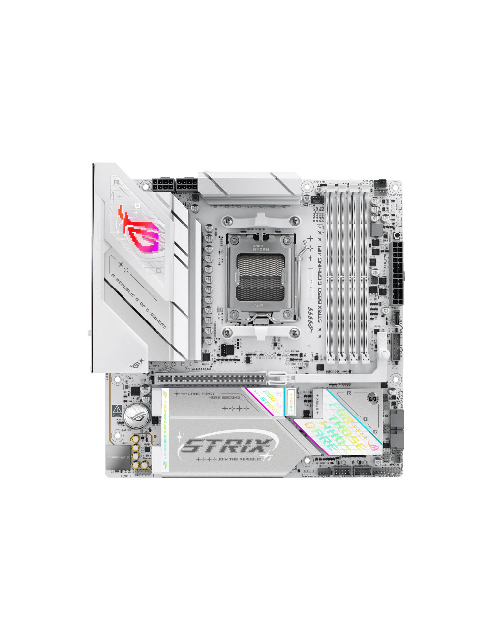 Asus ROG STRIX B850-G GAMING WIFI | Processor family AMD | Processor socket AM5 | DDR5 | Supported hard disk drive interfaces SA