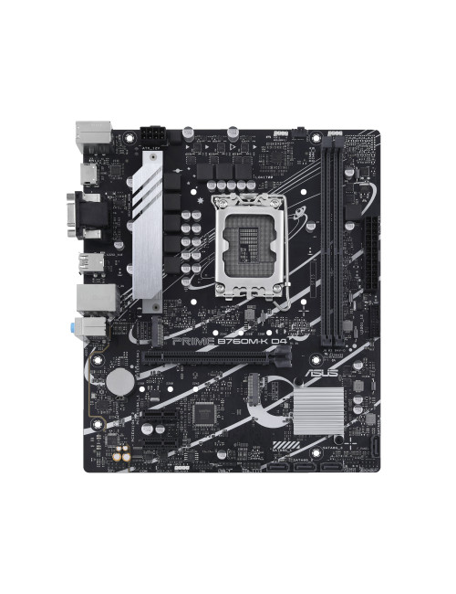 Asus PRIME B760M-K D4 Processor family Intel Processor socket LGA1700 DDR4 DIMM Memory slots 2 Supported hard disk drive interfa
