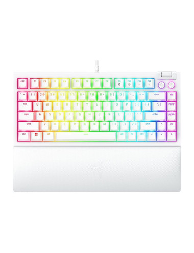 Razer | BlackWidow V4 75% | White | Gaming keyboard | Wired | US | Mechanical Switches