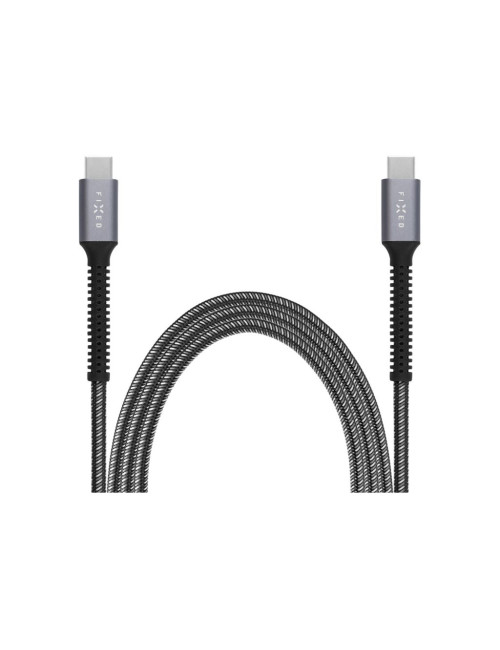 Fixed | Armor Cable USB-C/USB-C, 2 m, 240W | FIXDA-CC2-GR