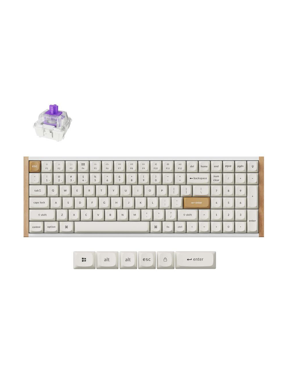 KEYBOARD WRL K4 HE SPECIAL ED/WHITE K4H-Q1 KEYCHRON