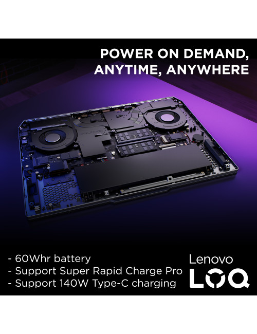 Lenovo LOQ 15IAX9 | Luna Grey | 15.6 " | IPS | FHD | 1920 x 1080 pixels | Intel Core i5 | i5-12450HX | 24 GB | SO-DIMM DDR5 | So