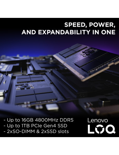 Lenovo LOQ 15IAX9 | Luna Grey | 15.6 " | IPS | FHD | 1920 x 1080 pixels | Intel Core i5 | i5-12450HX | 24 GB | SO-DIMM DDR5 | So
