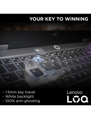 Lenovo LOQ 15IAX9 | Luna Grey | 15.6 " | IPS | FHD | 1920 x 1080 pixels | Intel Core i5 | i5-12450HX | 24 GB | SO-DIMM DDR5 | So