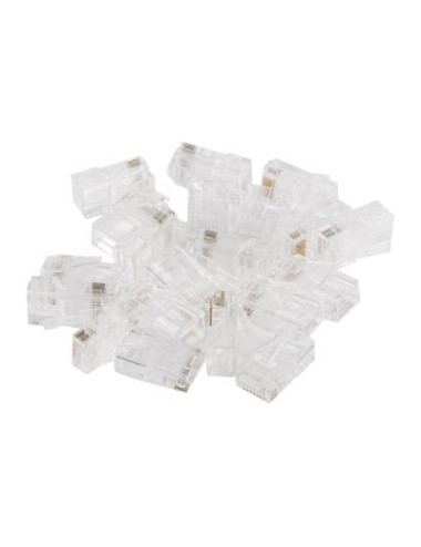 Lanberg | RJ45 CAT.6 UTP Plug 8P8C PASS Through Type, 100 pcs | PLU-6000EZ | Transparent