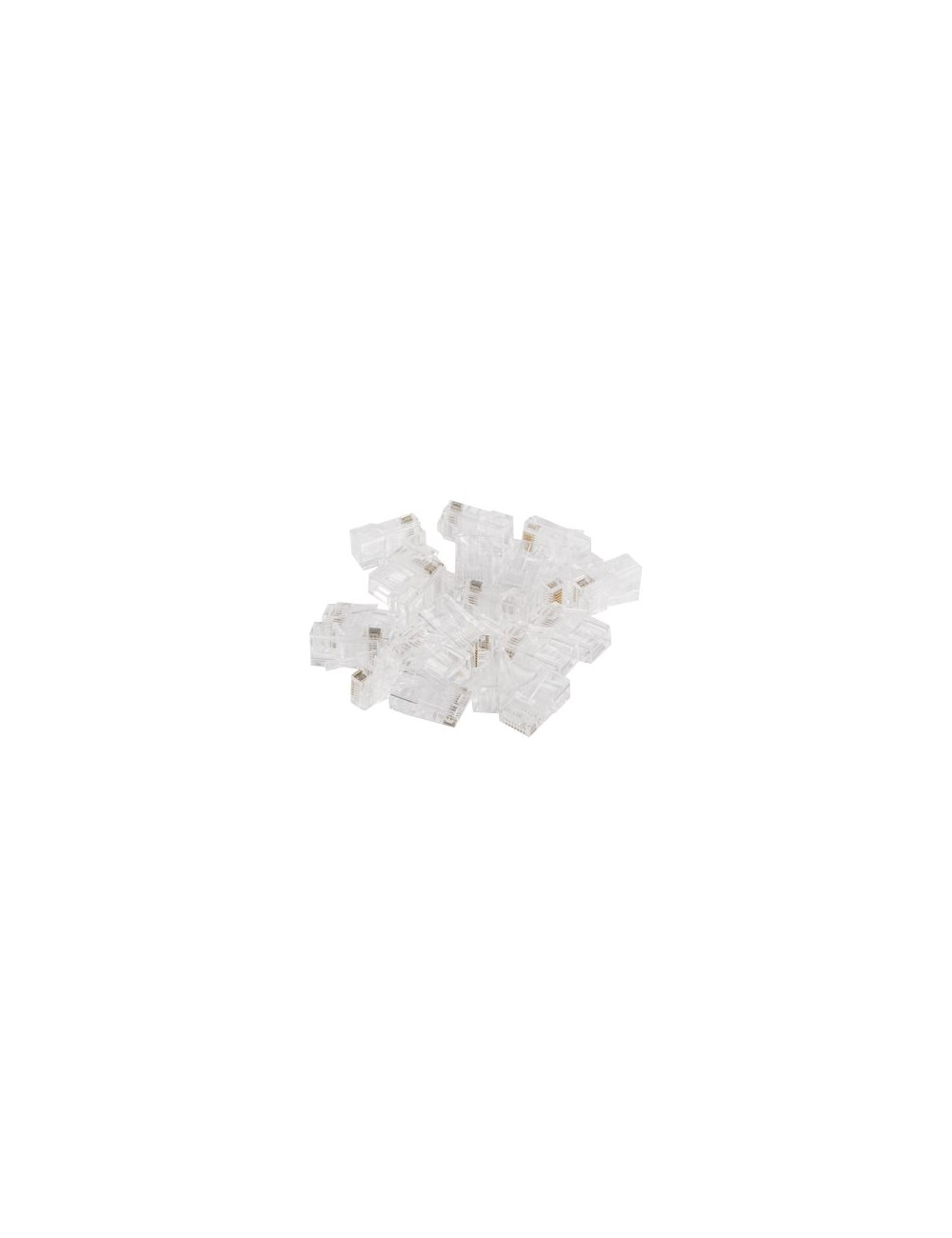 Lanberg | RJ45 CAT.6 UTP Plug 8P8C PASS Through Type, 100 pcs | PLU-6000EZ | Transparent