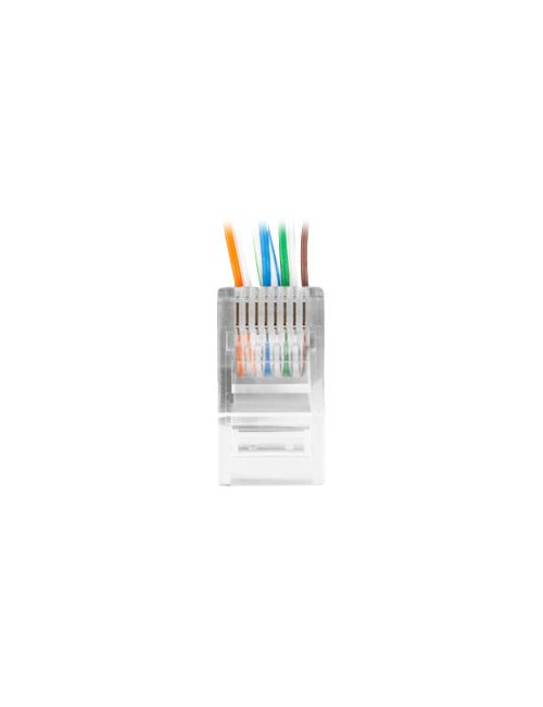 Lanberg | RJ45 CAT.6 UTP Plug 8P8C PASS Through Type, 100 pcs | PLU-6000EZ | Transparent