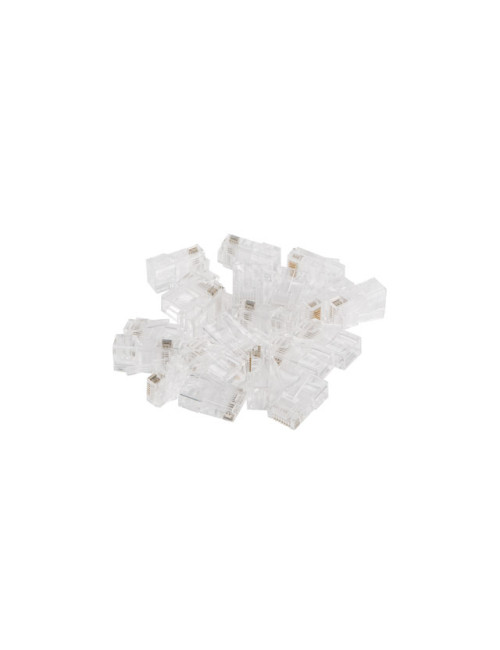 Lanberg | RJ45 CAT.6 UTP Plug 8P8C PASS Through Type, 100 pcs | PLU-6000EZ | Transparent