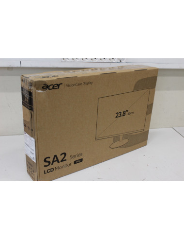 SALE OUT. Acer SA242YH1bi 24" IPS FHD,100Hz,4ms,1920x1080,250,HDMI,VGA,Black,2Y Warranty | Acer Warranty 24 month(s) | DAMAGED P