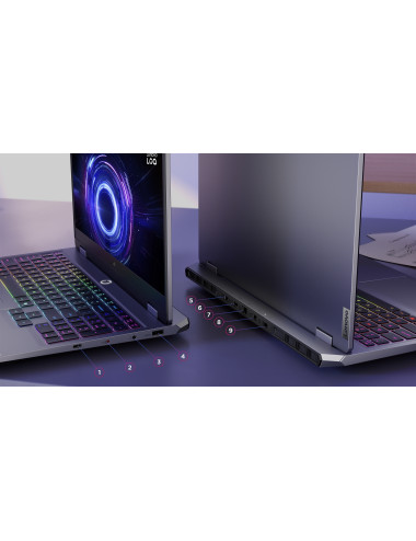 Lenovo LOQ 15IRX10 | Luna Grey | 15.6 " | IPS | FHD | 1920 x 1080 pixels | Anti-glare | Intel Core i7 | i7-13650HX | 24 (2x12) G