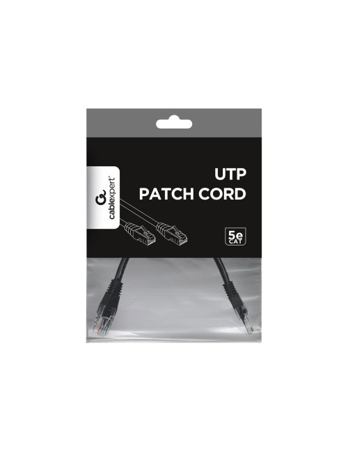 Cablexpert | Patch Cord Cat.5e UTP 0.25m | Black RJ-45 | RJ-45