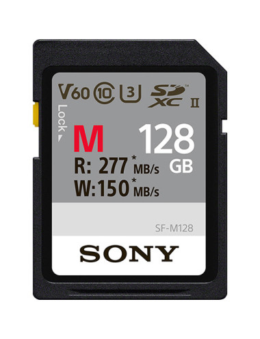 Sony 128 GB SF-M Series UHS-II SD Memory Card | Sony | 128 GB | SDXC | Flash memory class 10