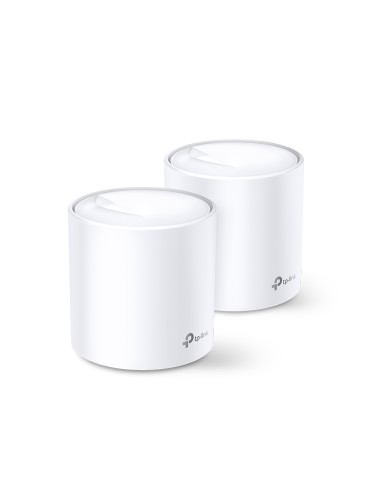AX3000 Whole Home Mesh Wi-Fi 6 System | Deco X60 (2-pack) | 802.11ax | 2402+574 Mbit/s | 10/100/1000 Mbit/s | Ethernet LAN (RJ-4
